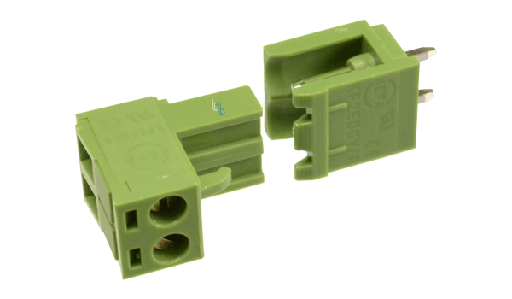 Bornera de Conexión de 6 Vias en Angulo Macho y Hembra de 10A/300V Pitch 5.00mm "KEFA"