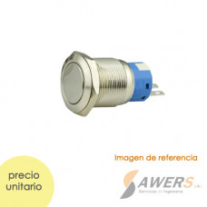 Boton de reseteo 16mm IP67 para tablero (cabeza plana)