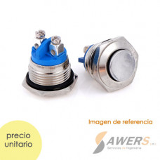 Boton de Reseteo IP67 16mm 250V-3A