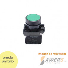 Botonera de tablero 22mm Verde 220V NO-1C