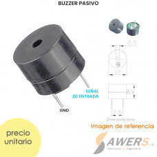 Buzzer Pasivo 5V 12x8.5mm (mediano)