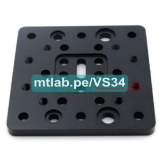 C-beam gantry plate / placa grua / placa portico para perfil v slot C-beam. T6x77.15mmx77.15mm. Para usar tornillos trapezoidales T8