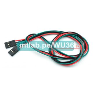 Cable de 3 pines de 70cm Hembra – Hembra para terminales (finales de carrera,etc)