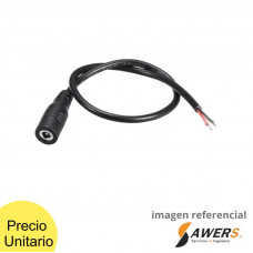 Cable de Alimentacion  2.1x5.5mm Hembra CCTV