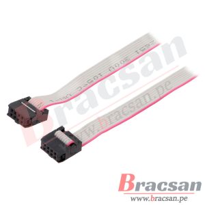 CABLE FLAT 1.27MM ARMADO CON CONECTOR IDC 8 HILOS 28AWG CONNFLY DS1052-082B2MA206001