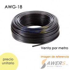 Cable Flexible PVC multifilar AWG18 300V (10mts)