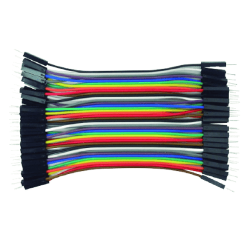 Cable jumper Macho-Macho Set 40 pines x 10cm Cobre/Aluminio Dupont (4010MM)