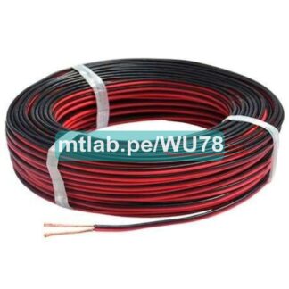 Cable mellizo Rojo y Negro AWG 18