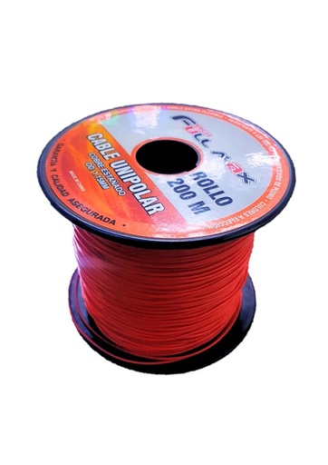 Cable Unipolar #26 rojo x metro