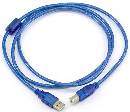 Cable USB 2.0 Alta Calidad de 1.8 Metros para Impresoras Color Azul