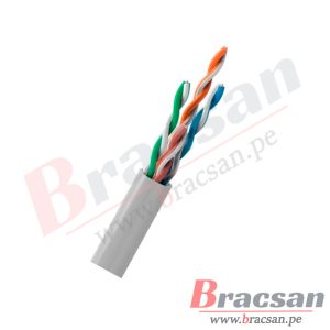CABLE UTP SOLIDO DE COBRE CAT5E 24AWG COLOR GRIS SATRA 0201013006