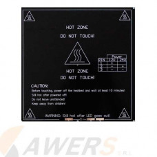 Cama Caliente 220x220mm 12/24V (Aluminio)