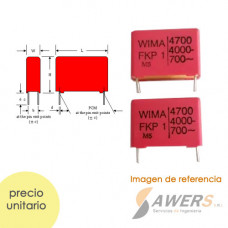 Capacitor Polipropileno Wima 47nF 1kV