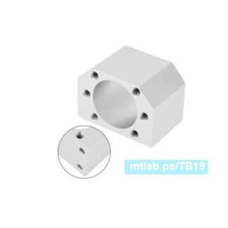 Carcasa o housing DSG12H para tuerca del tornillo de bolas SFU1204, diámetro 24mm, aluminio.