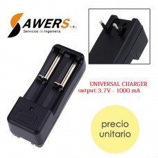 CARGADOR DE 1 BATERIA LITIO 18650 3.7V