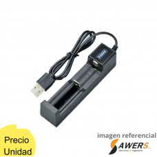 Cargador USB para pila 18650
