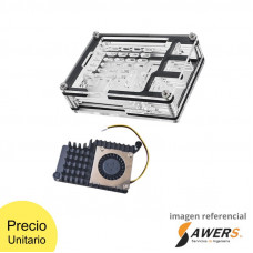 Case + Disipador con ventilador para Raspberry pi 5