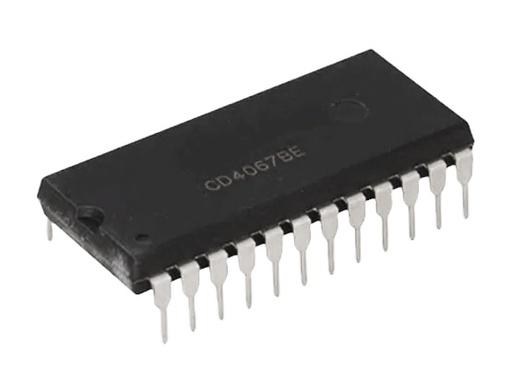 CD4067BE Multiplexor Demultiplexor Análogo case DIP-24