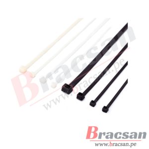 CINTILLO PRECINTO DE SEGURIDAD BLANCO, NEGRO 100X2.5MM CNHOWDER BOLSA DE 100 PCS
