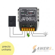 CMP12 Controlador de Carga Solar 12V-20A