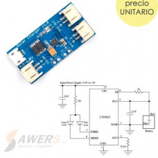 CN3065 Carga Solar 6V para Lipo 3.7V 0.5A