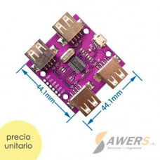Concentrador HUB microUSB 2.0 4CH