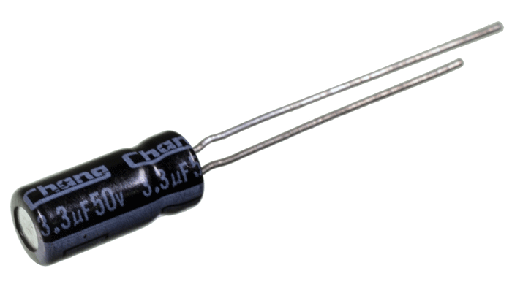 Condensador Electrolitico 3.3uF 50VDC Radial Ø4x8mm -40+105°C "Jwco"
