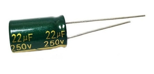 Condensador Electrolitico LOW ESR 2.2uF 250VDC Radial Ø6.5x13mm -40+105°C "HDF"