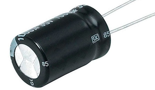 Condensador Electrolitico Radial Ø13x25mm -40+105°C