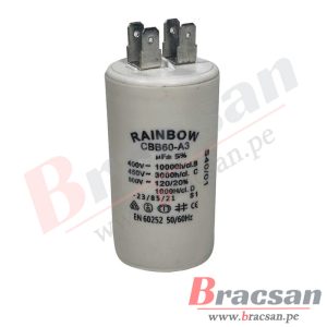 CONDENSADOR PARA MOTOR 4 PINES CAPACITOR PERMANENTE CBB60-A3-16UF/450