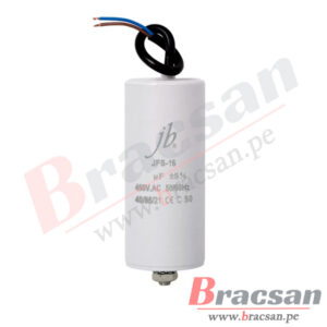 CONDENSADOR PARA MOTOR CBB60 25UF 450VAC 2 CABLES JB CAPACITORS JFS16A6256J000000B