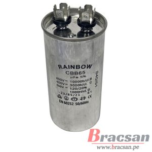 CONDENSADOR PARA MOTOR METALICO CAPACITOR PERMANENTE CBB65-12UF/450V