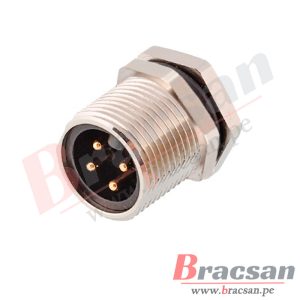 CONECTOR 7/8 DE 3 PINES MACHO CHASIS ROSCADO EXTERNO CAZN 7/8-P3-GWF7/8
