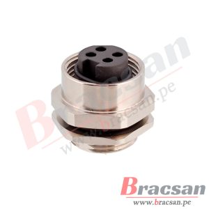 CONECTOR 7/8 DE 4 PINES HEMBRA CHASIS ROSCADO INTERNO CAZN 7/8-S4-GWBP13.5