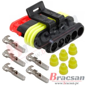 CONECTOR AUTOMOTRIZ AMP SUPERSEAL 1.5 5 PINES HEMBRA TE CONNECTIVITY 282089-1