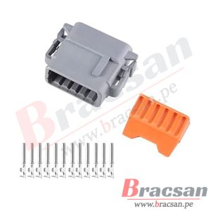 CONECTOR AUTOMOTRIZ HEMBRA DEUTSCH 12 PINES 22-16AWG DTM06-12S