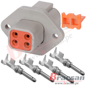 CONECTOR AUTOMOTRIZ MACHO DEUTSCH 2 PINES 14-10AWG DTP04-2P