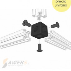 Conector cubico de 3 vias V-SLOT (cube corner)