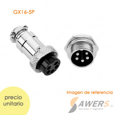 Conector DIN Aereo 5pines 90 grados MACHO