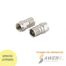 Conector F Macho para cable coaxial RG6