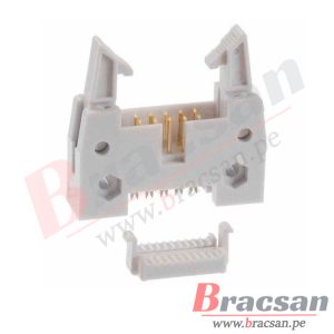 CONECTOR IDC 10 PINES MACHO 2.54MM CON EXTRACTOR PARA CABLE FLAT 1.27MM CONNFLY DS1012-10LNN0A