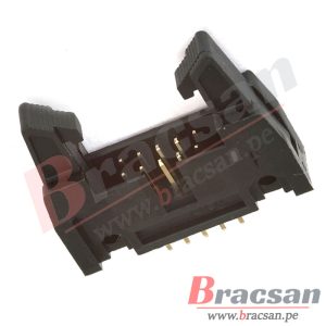 CONECTOR IDC 10 PINES MACHO 2.54MM PARA PCB SOLDAR CON EXTRACTOR CONNFLY DS1011-10SBSIB7-B