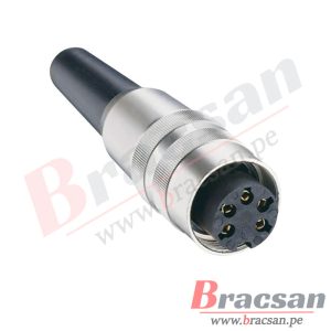 CONECTOR M16 DE 5 PINES HEMBRA RECTO METALICO LUMBERG KV 50/6