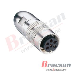 CONECTOR M16 DE 7 PINES HEMBRA RECTO METALICO LUMBERG 0322 07