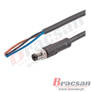 CONECTOR M8 3 PINES 3P MACHO CABLE DE 5 METROS CAN BUS PARA SENSOR M8-3MR-5MT