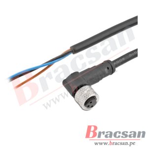 CONECTOR M8 3 PINES 3S HEMBRA ACOTADO CABLE DE 5 METROS CAN BUS PARA SENSOR M8-3HA-5MT