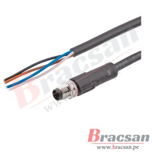 CONECTOR M8 4 PINES 4P MACHO CABLE DE 5 METROS CAN BUS PARA SENSOR M8-4MR-5MT