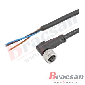 CONECTOR M8 4 PINES 4S HEMBRA ACOTADO CABLE DE 5 METROS CAN BUS PARA SENSOR M8-4HA-5MT