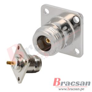 CONECTOR N HEMBRA PARA PANEL AMPHENOL RF N6551A1-NT3G-50KAP