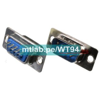 Conector serial DB9  9 pines macho para soldar